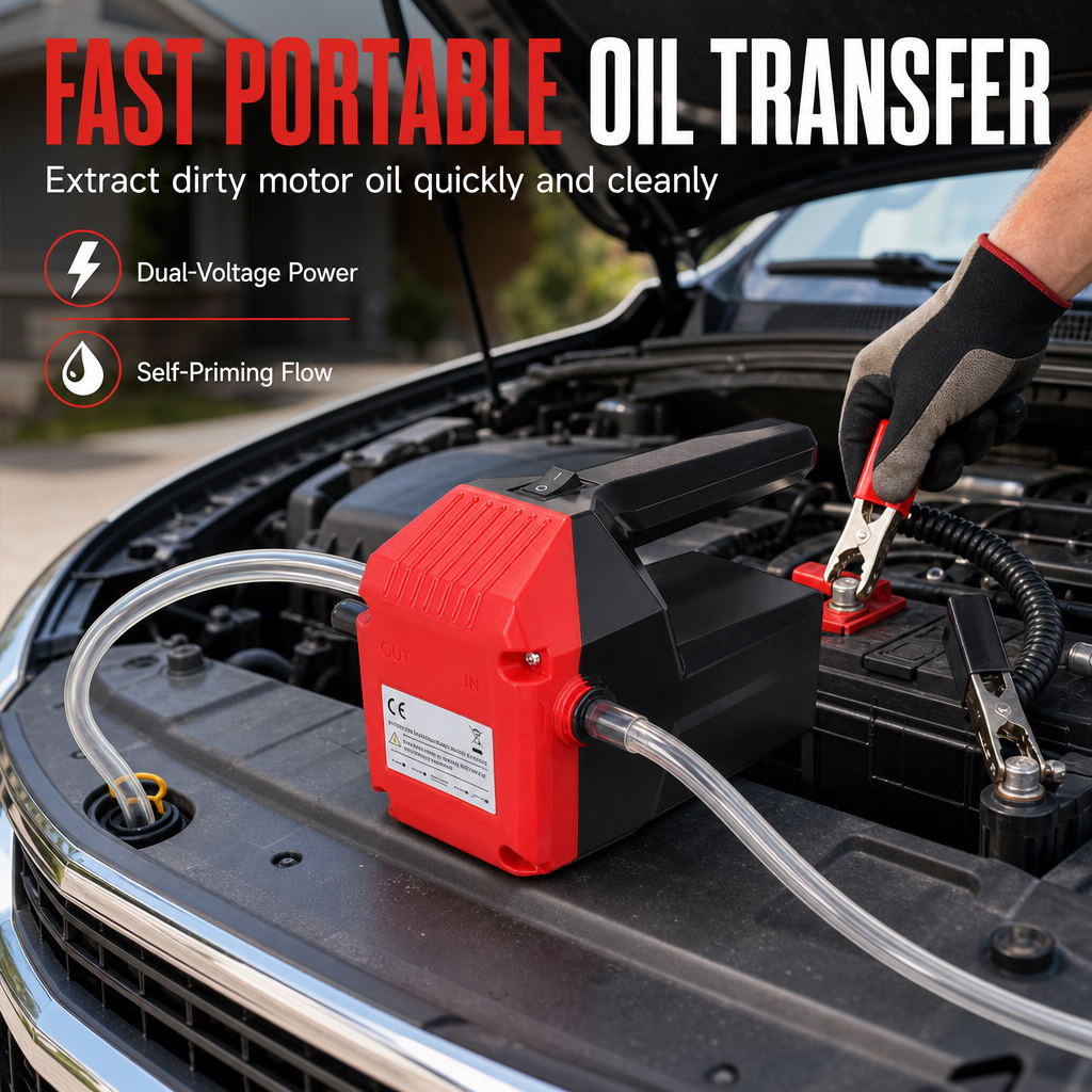 ⚡ TIME-LIMITED 50% DISCOUNT! ⛽ Upgraded second-generation electric gear oil transfer pump – self-priming, portable, efficient ✨