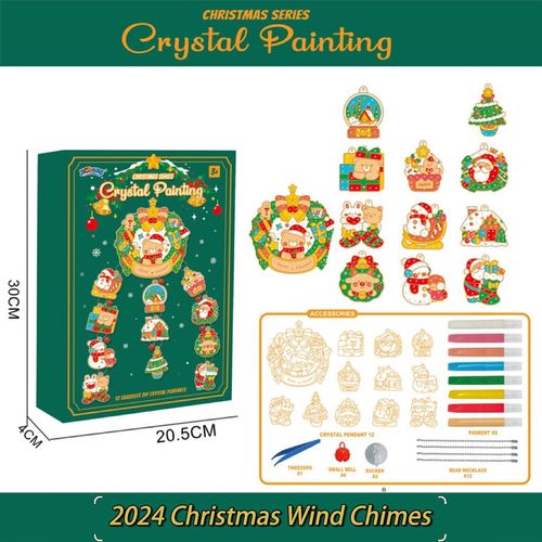 DIY Crystal Christmas Wind Chimes & Paint Arts
