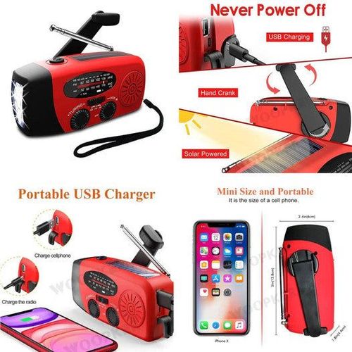 Multi-function Portable Solar Emergency Radio