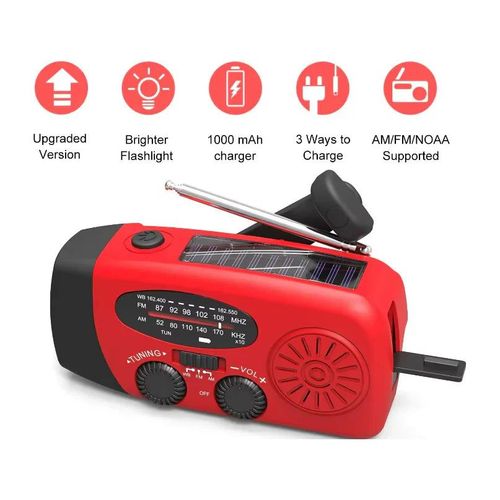 Multi-function Portable Solar Emergency Radio