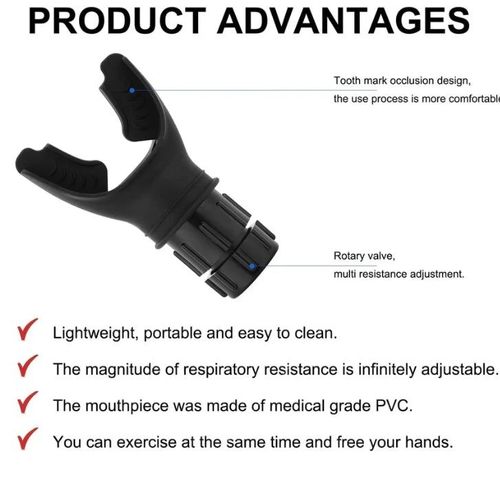 Portable Adjustable Breathing Exerciser