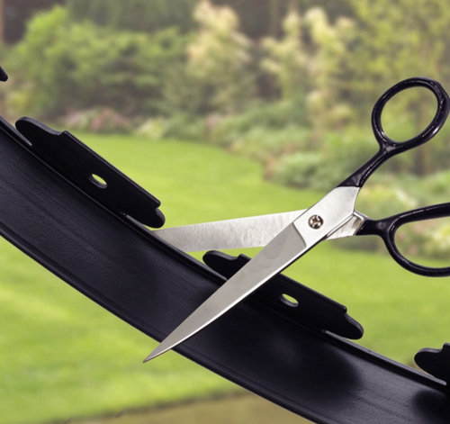 Black lawn edging