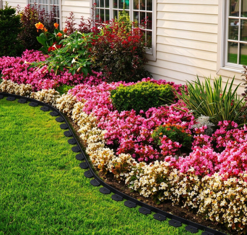 Black lawn edging