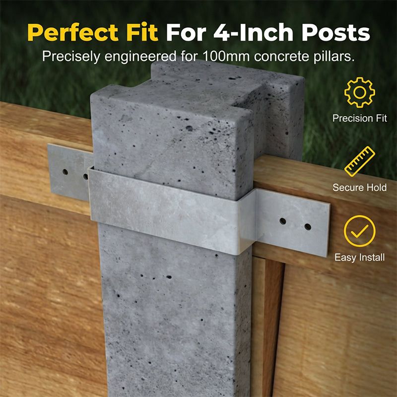 BUY 1 GET 10 !!! 🌬️💨 Say goodbye to wobbly fences! ⚙️Heavy-Duty Z-Brackets for Wood Fencing