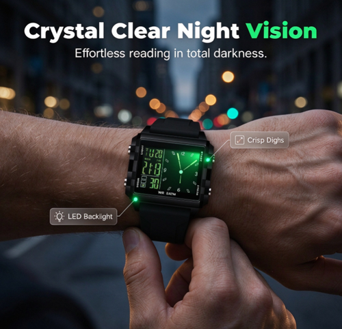 Waterproof Transparent Digital Watch