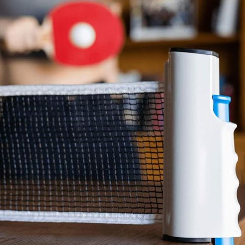 Extendable portable table tennis net set