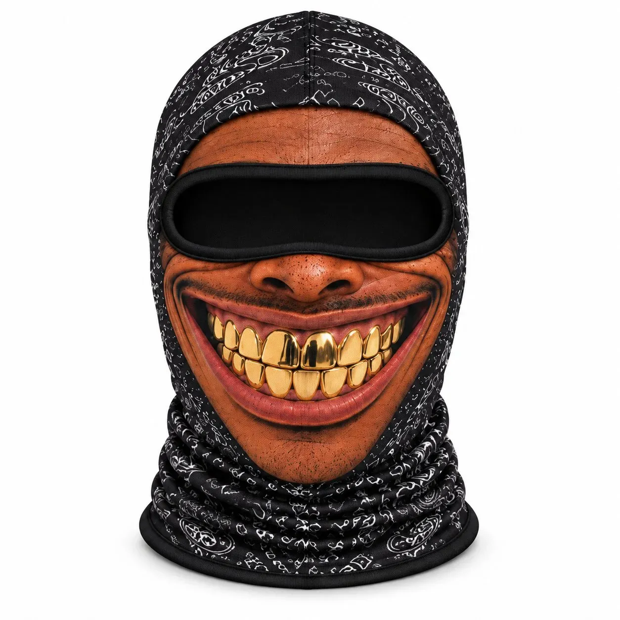 Instant Character-Switch 3D-Look Face Balaclava - The Wild Grin