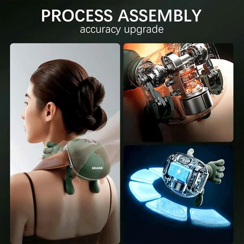 3D Shiatsu Neck & Shoulder Massager with Soothing Heat - Dee