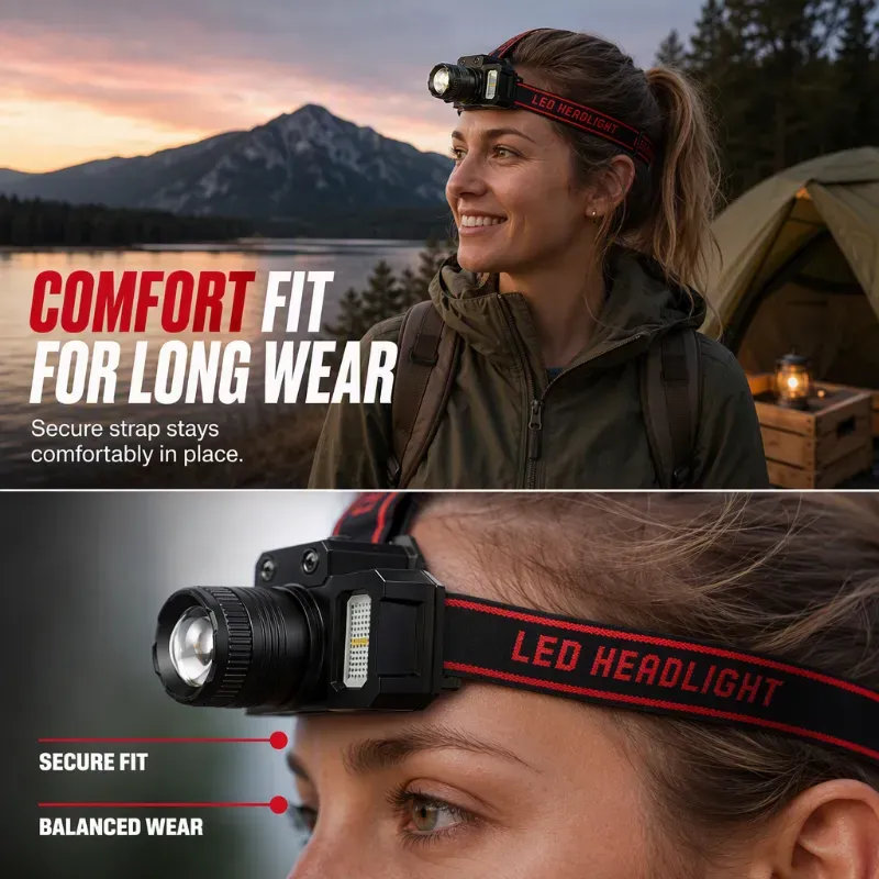 📢50% OFF !!⏰ Rechargeable LED Headlamp with Motion Sensor