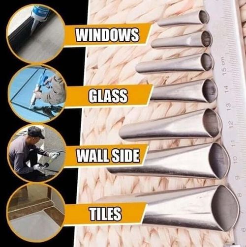 Caulking Nozzle Applicator Finishing Tool