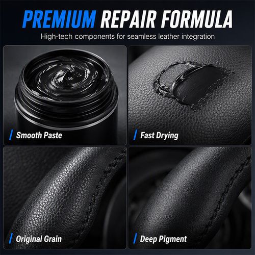 Car Steering Wheel Leather Repair Cream Black Leather