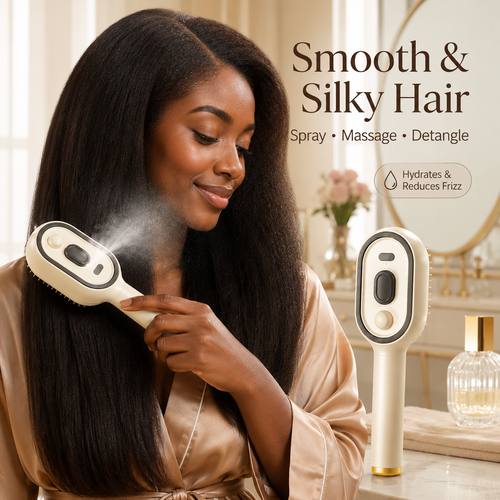 Electric Spray & Massage Hair Brush
