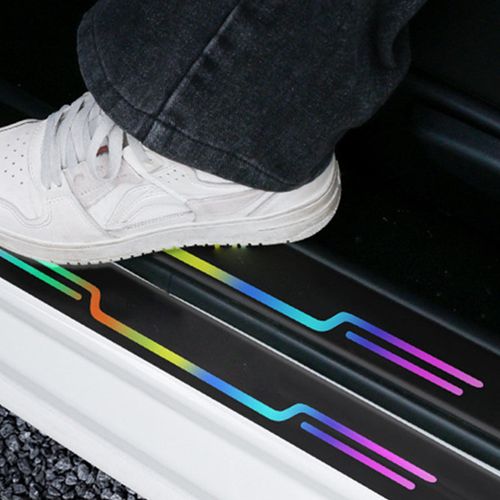 Car Door Sill Anti-Scratch Strips, total 4 Pcs