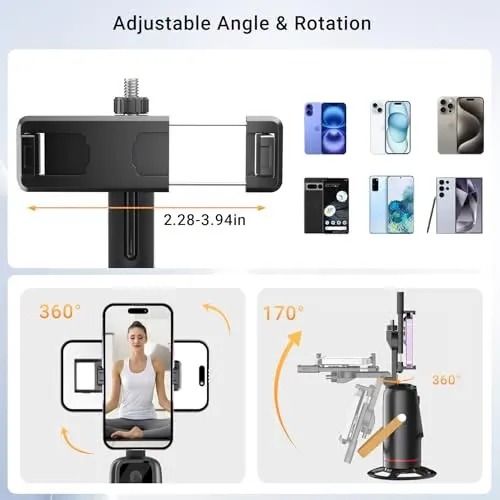 360 Rotating Automatic Face-tracking Smartphone Camera Mount