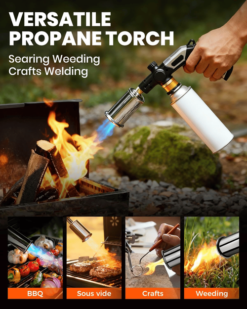flexible brazing gas torch