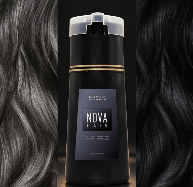 🛒Limited‑time 50% off!NovaHair Instant Dye Shampoo🧑