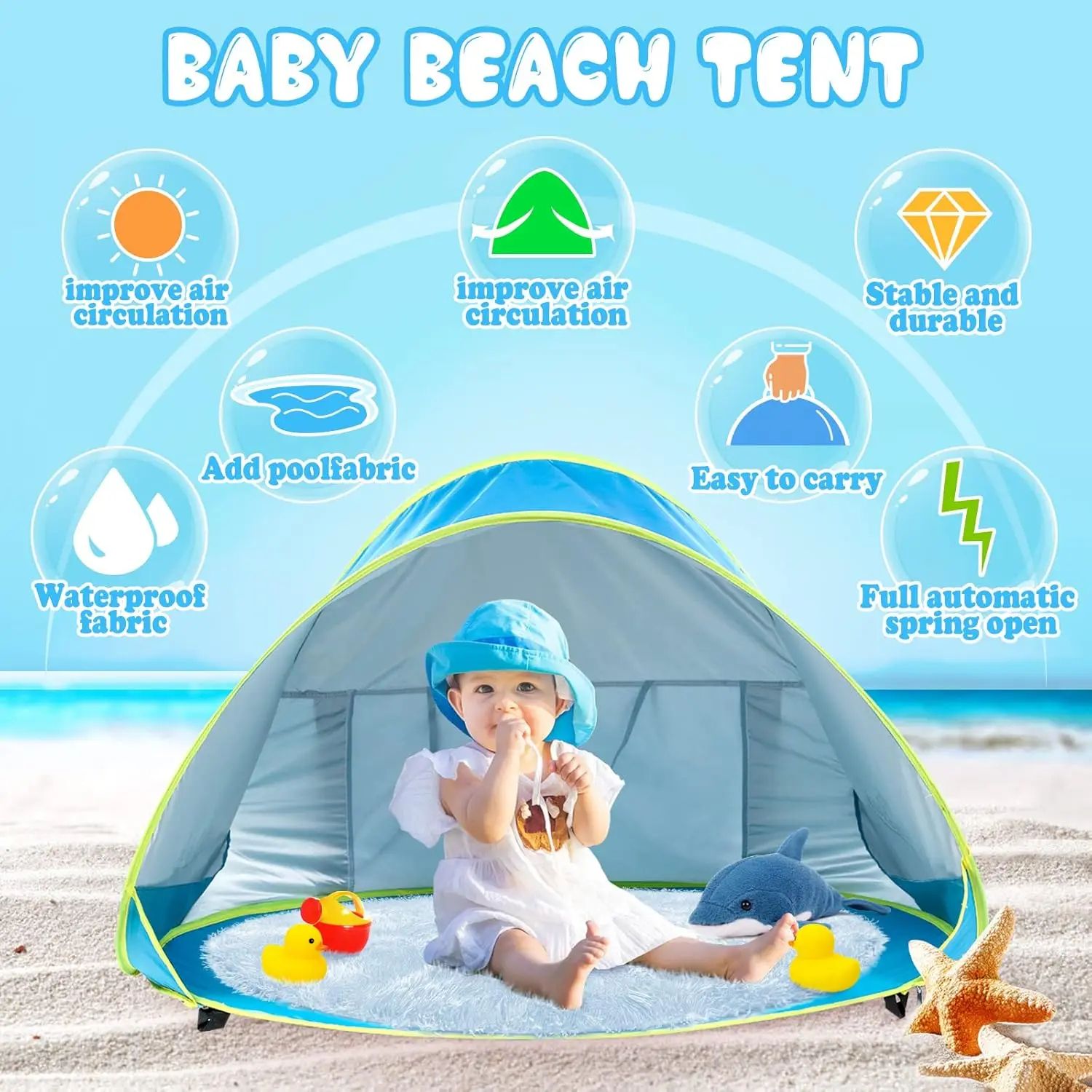 Little Cubs Pop-Up Pool Tent