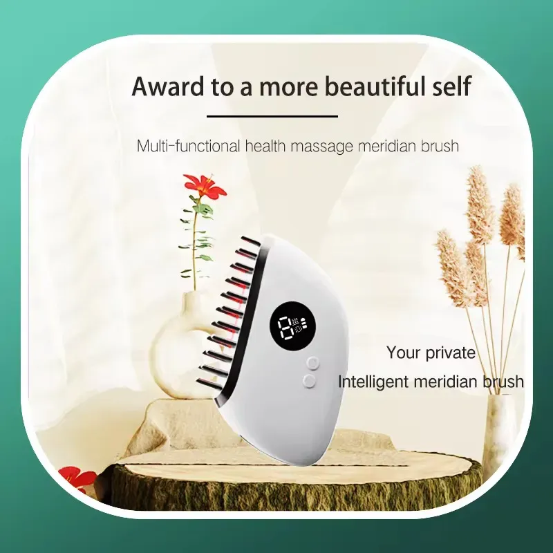 Electric Guasha Scalp Massager Microcurrent Brush✨