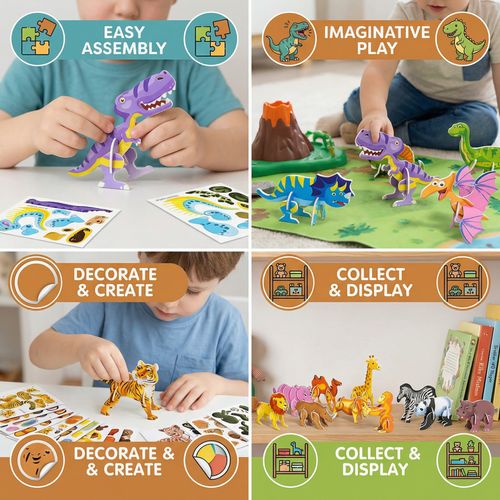 Educational 3D Cartoon Puzzle