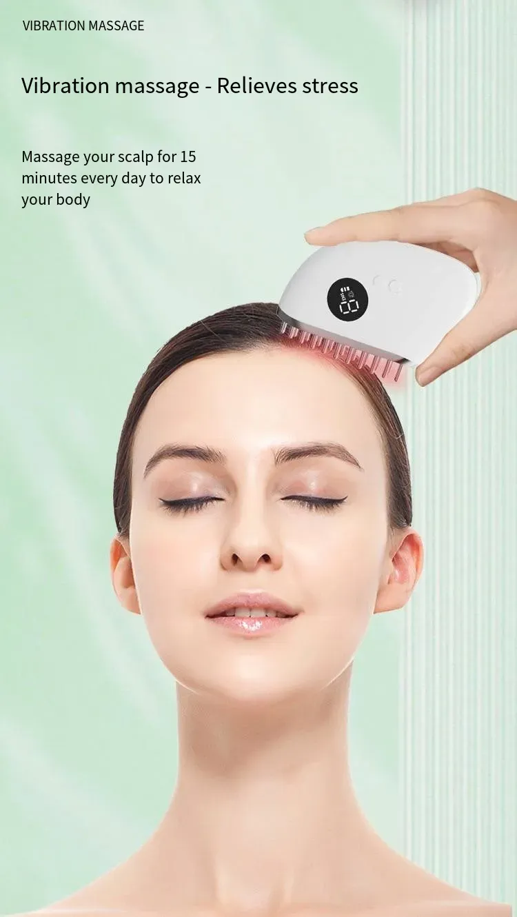 Electric Guasha Scalp Massager Microcurrent Brush✨