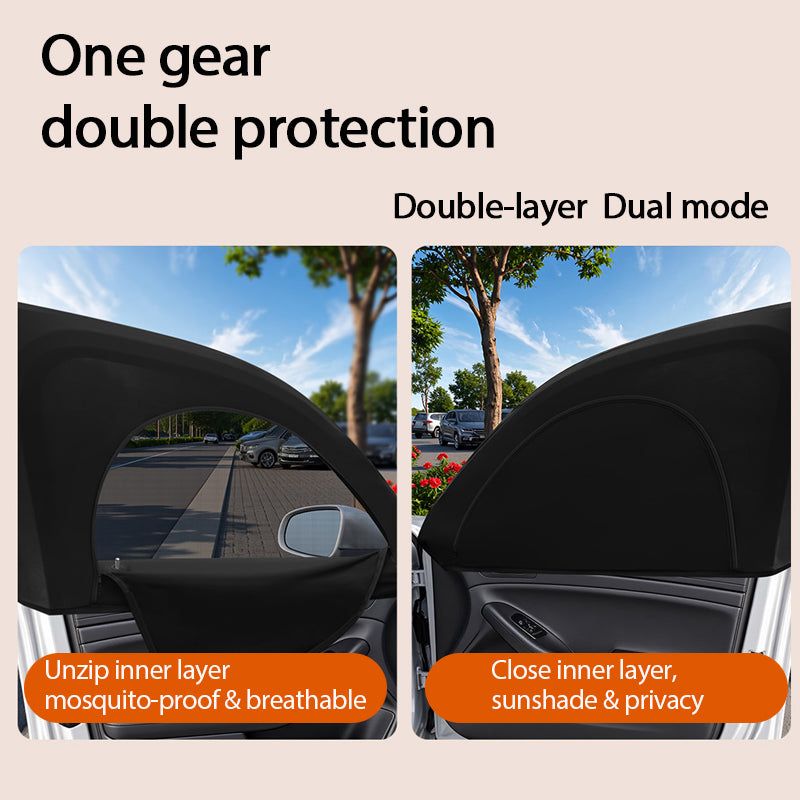 BUY 1 GET 4 !!! Car Sun Shade Curtain – UV Protection, Heat Insulation & Privacy, Mosquito Net for Windows