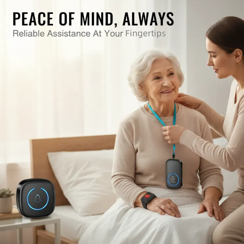 ⏳Time-Limited Special⏰Wireless Elderly Care Pager (Lanyard Transmitter+Watch Transmitter+Receiver)– Long-Range, One-Press, Multi-User ✨