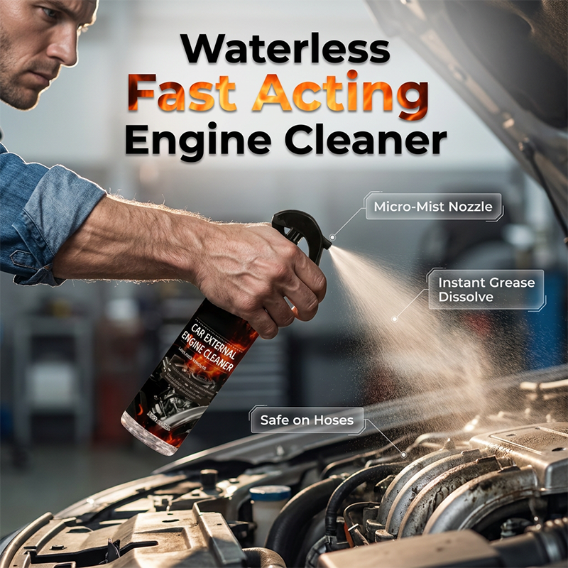 🚗 Quick waterless engine compartment detergent