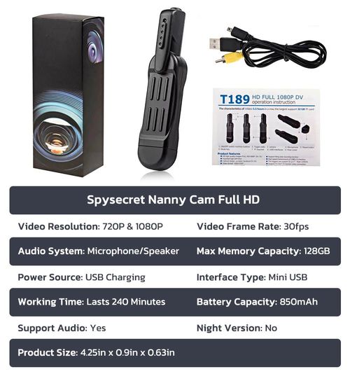 Spysecret Nanny Cam Full HD