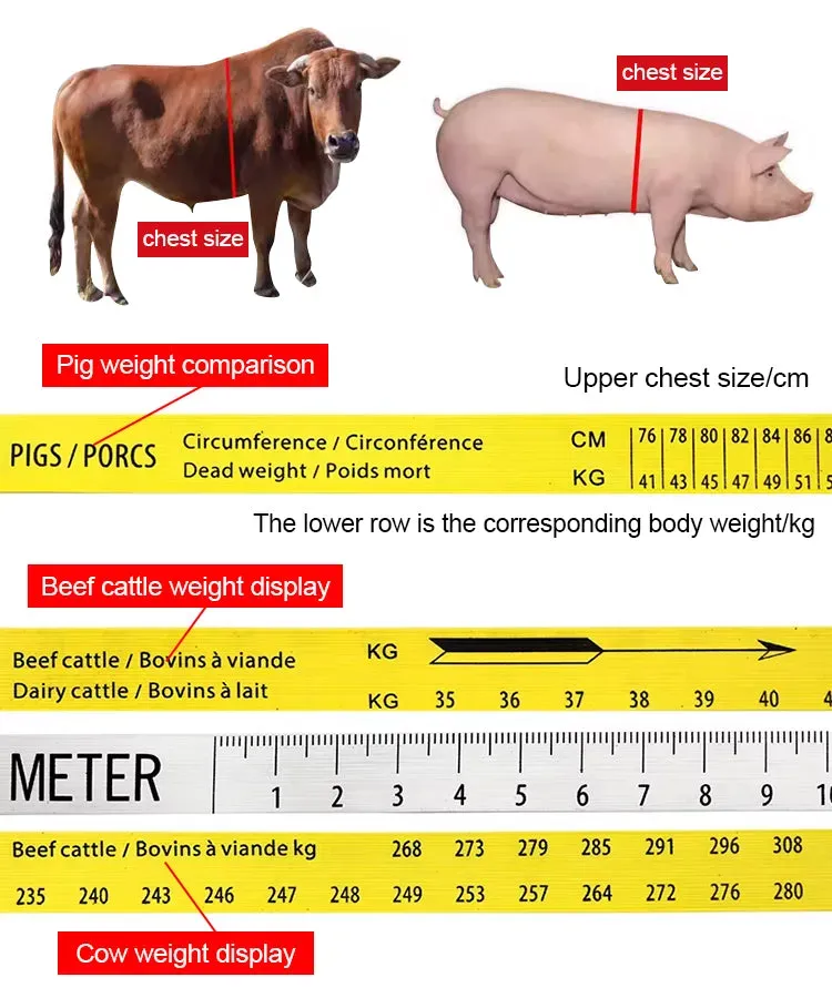 Animal Weight Measuring Tape