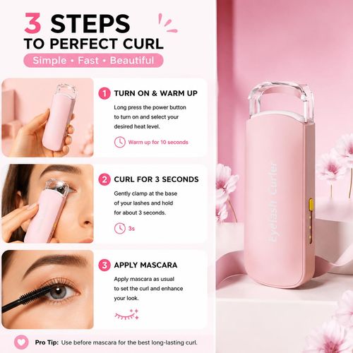 Rechargeable Electric Heated Eyelash Curler - Perfect Lash C