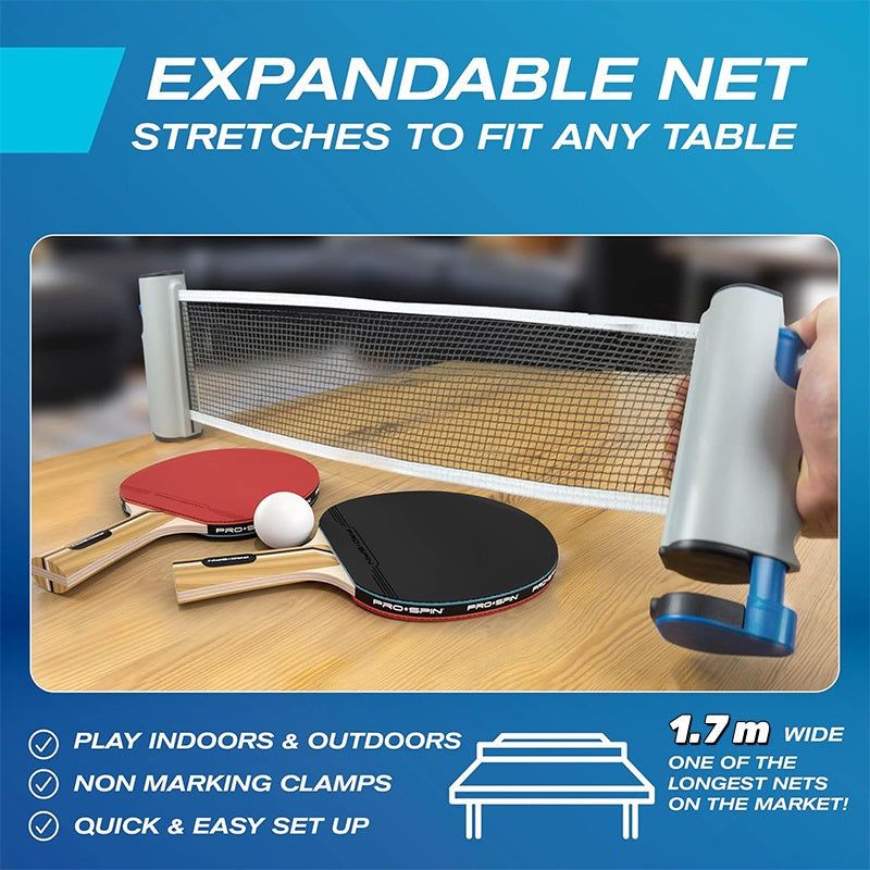 50 OFF% 🏓Extendable portable table tennis net set | Grey🏓