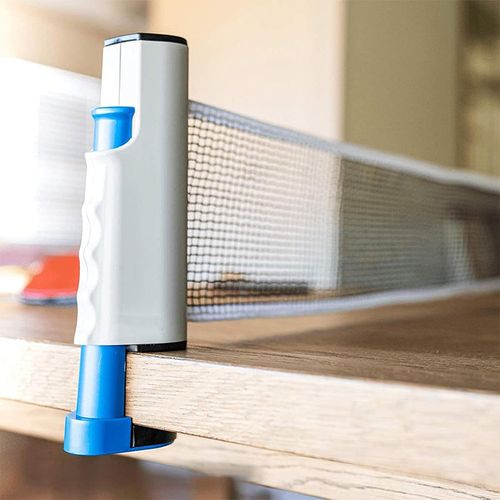 Extendable portable table tennis net set