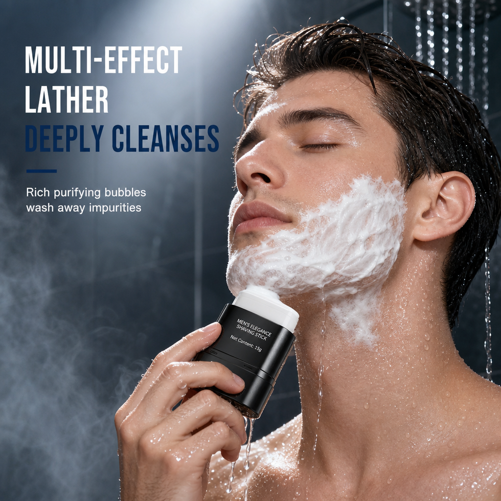 🪒 Men's 3-in-1 Shaving Skincare Stick | Lubricate, Cleanse, Soothe