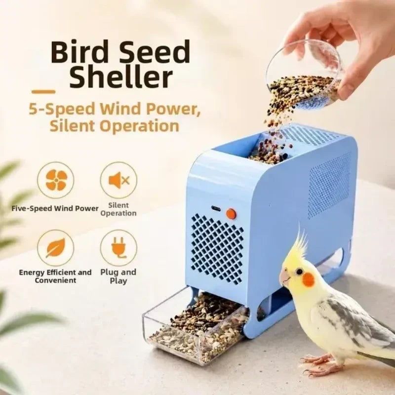 Bird Seed Cleaner Quickly Remove Empty Husks For Cleaner-White