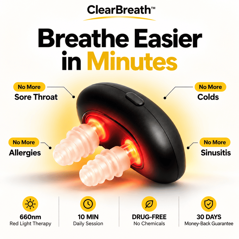 ✨Red Light Nasal Soother, 10 Min Session | 🔋Battery Not Included