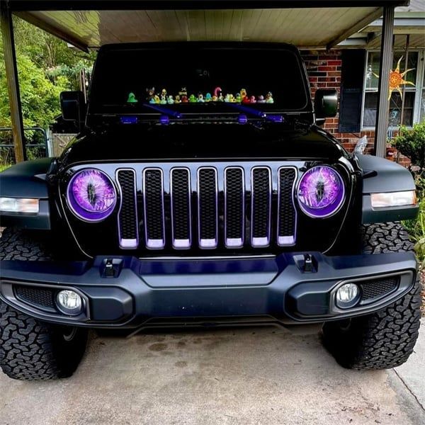 BUY 1 GET 5 !!! Beast Eyes Headlight Decals (GET 5 colors:Blue+Green+Purple+Red+Orange)