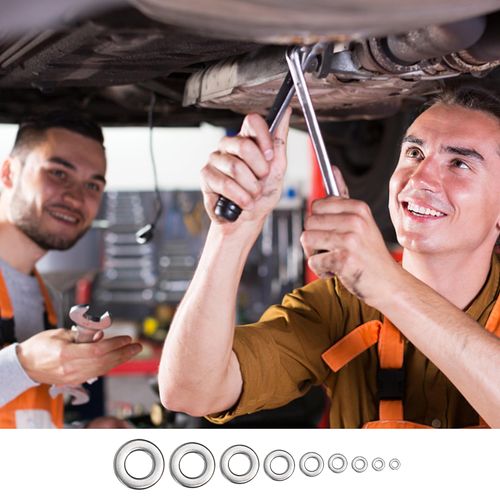 Professional 900-Piece 304 Stainless Steel Flat Washer Assortment