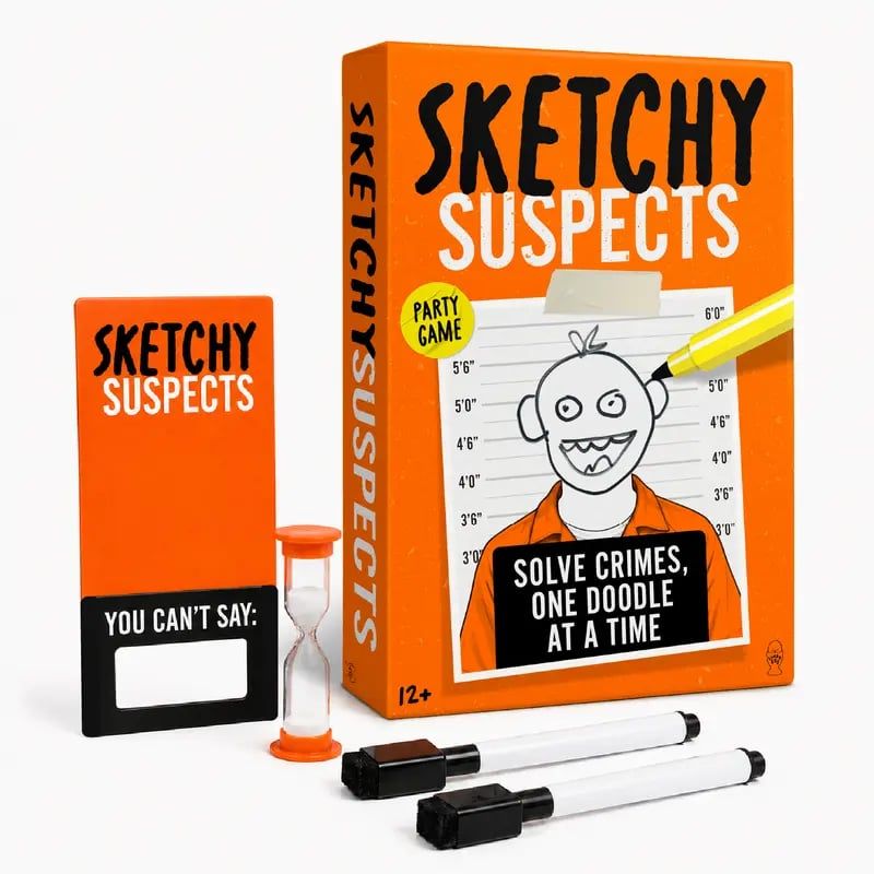 🚨 Sketchy Suspects  Police Sketch Party Game | Hilarious Drawing & Guessing Game