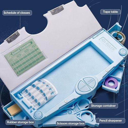 ✨Perfect gift for children !!! Multifunctional Stationery Box