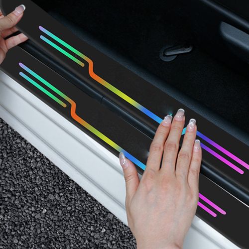 Car Door Sill Anti-Scratch Strips, total 4 Pcs