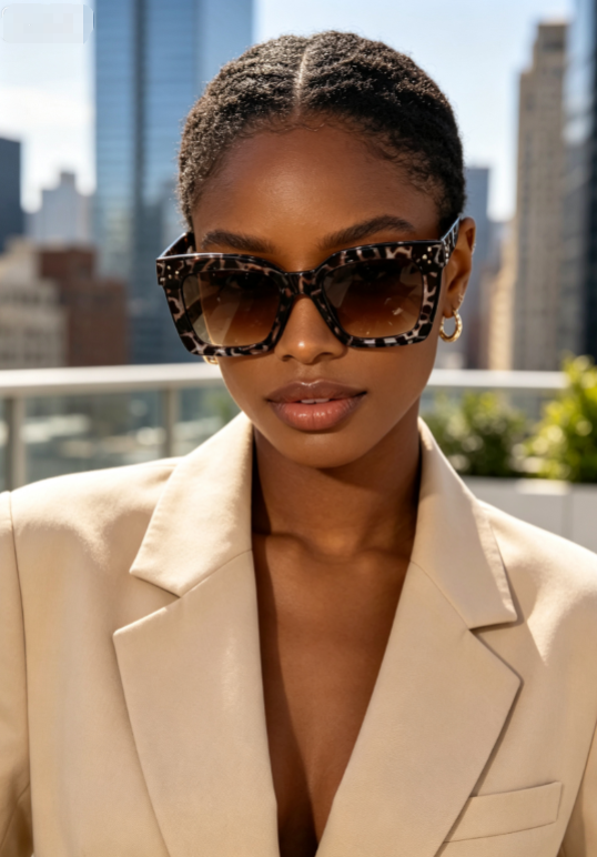 🤩💖Great Bargain ！Women's Fashionable Classic Large Frame Sun Protective Sunglasses🕶️
