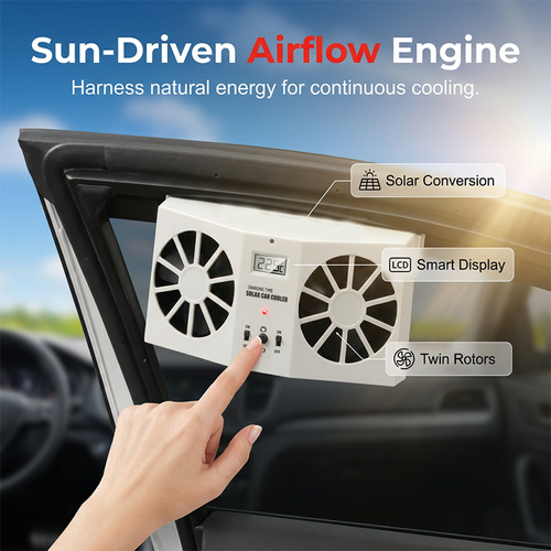 Solar Powered Car Exhaust Fan