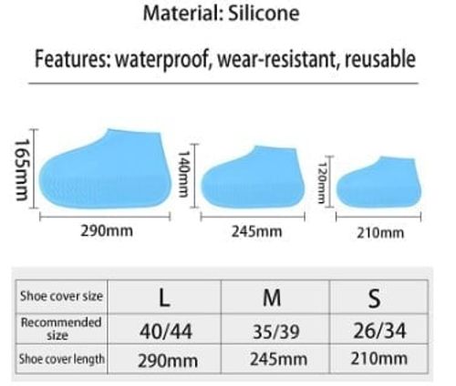Waterproof Shoe Cover Silicone