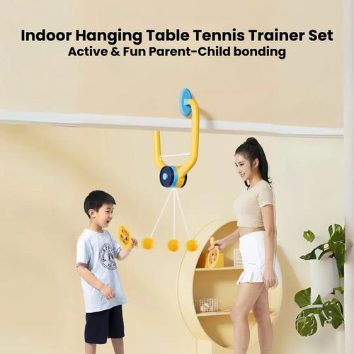 Indoor Hanging Table Tennis Trainer Set – Fun Way to Reduce