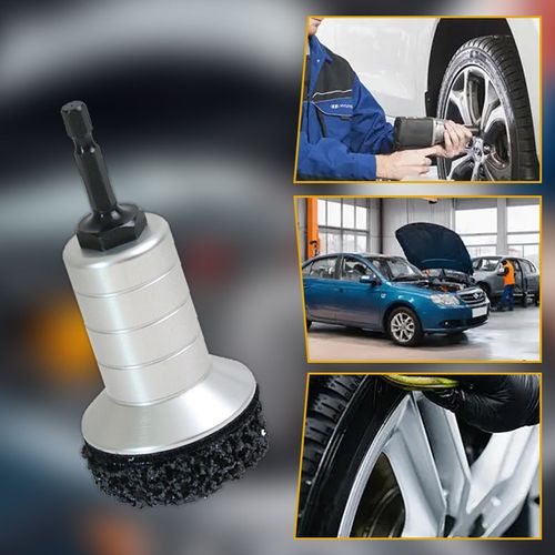Rust Removal & Maintenance Tool Kit for Automotive Wheel (with 5 Polishing Pads)