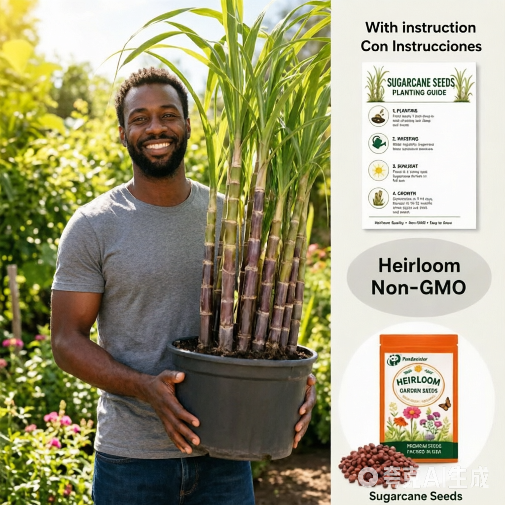 BUY 1 GET 4 !!! Sweet Harvest Starter Kit 🍃 Sugarcane Seeds(200seeds)