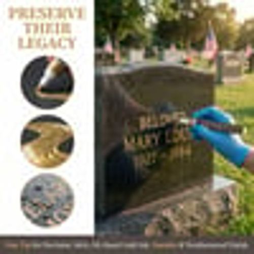 🐦Golden Tombstone Marker Pen for Restoring Faded Grave Inscriptions - Gold / 1 Pack