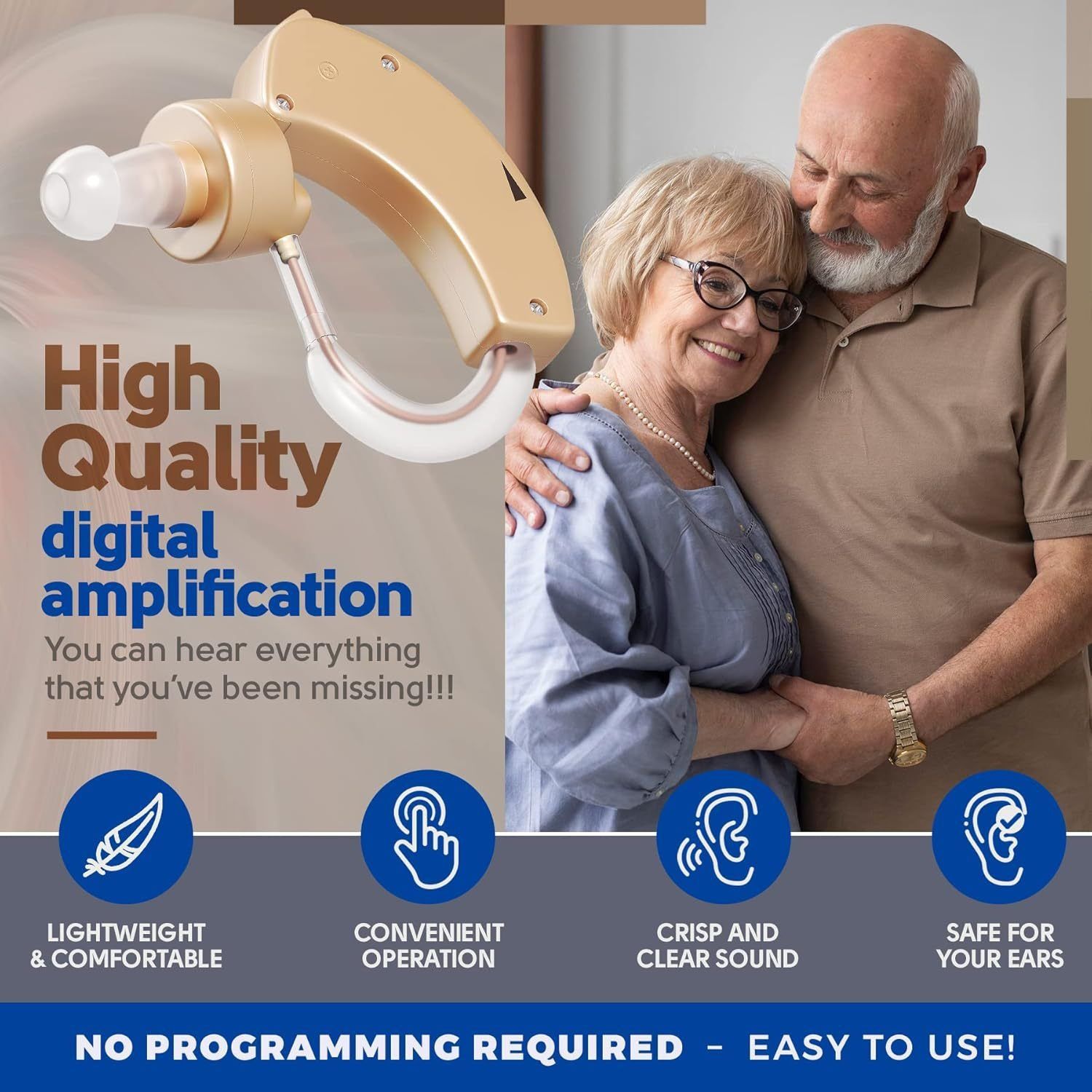 Ear-Hook Hearing Aid - Behind-the-Ear Hearing Aid