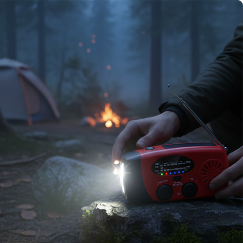 🎁LAST DAY SALE 70% OFF👍Multifunctional Portable Solar Emergency Radio – Hand Crank NOAA Weather Radio with Flashlight, SOS Alarm & Phone Charger, Survival Gear for Camping, Storm & Power Outage