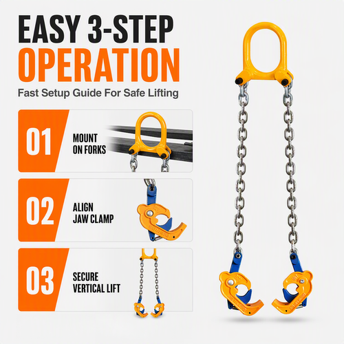 Heavy‑Duty Oil Drum Lifting Clamp